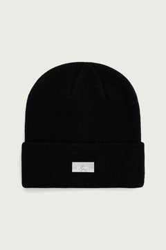 Gorro de punto de Alpha Industries con etiqueta metálica