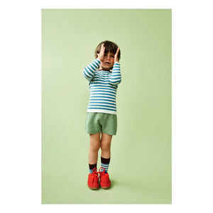 FUB - Shorts de punto de algodón orgánico Chiné | Verde