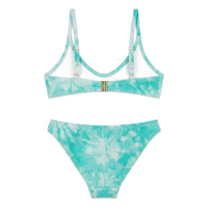 Lison Paris - Bañador de 2 piezas Taha'a Tie and Dye | Turquesa