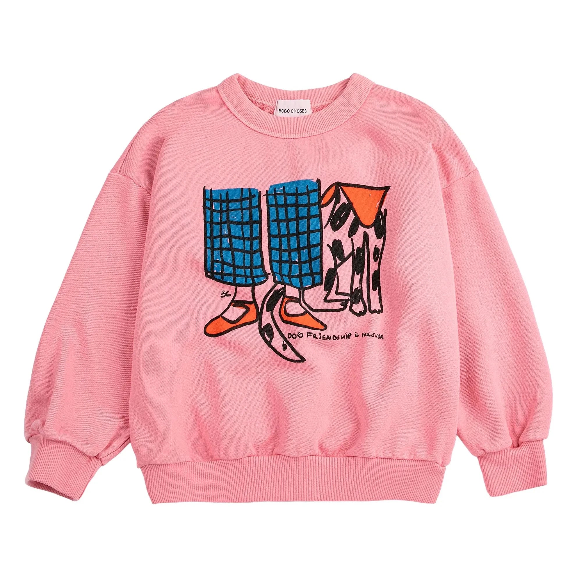 Bobo Choses - Sudadera de algodón orgánico Friends | Rosa