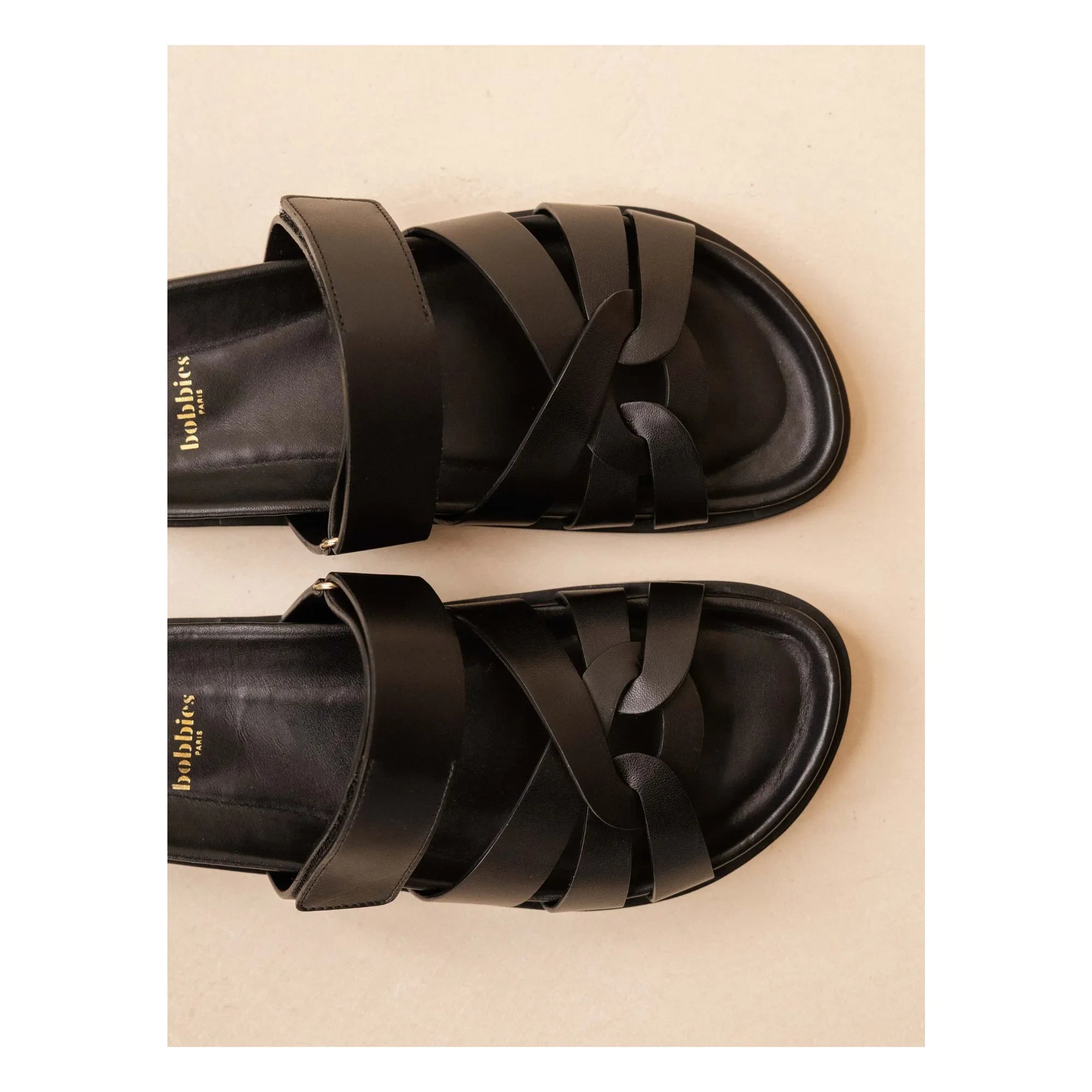 Bobbies - Sandalias de piel Atlas | Negro
