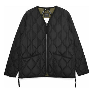 Taion - Chaqueta militar unisex con cuello en V | Negro