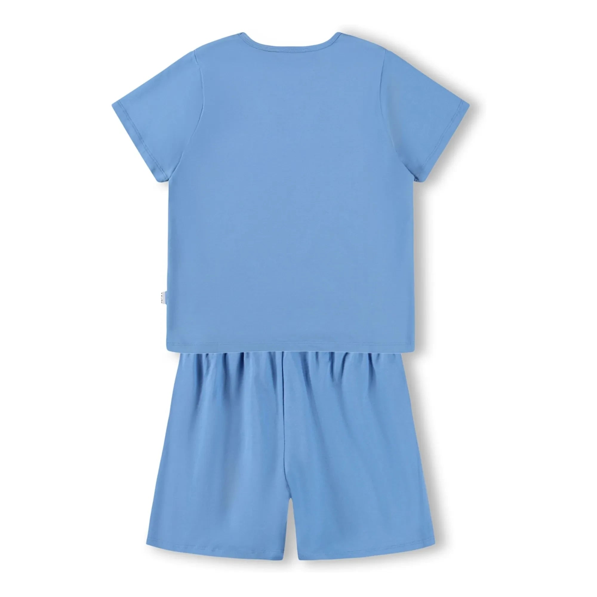 Molo - Pijama de pantalón corto de algodón orgánico Luvis Smile | Azul