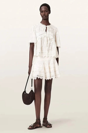 AllSaints Falda de algodón LILLITH