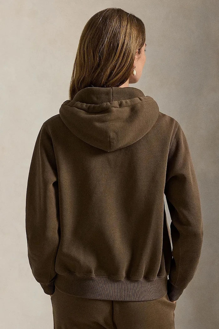 Sudadera con capucha y cremallera de algodón para mujer Polo Ralph Lauren