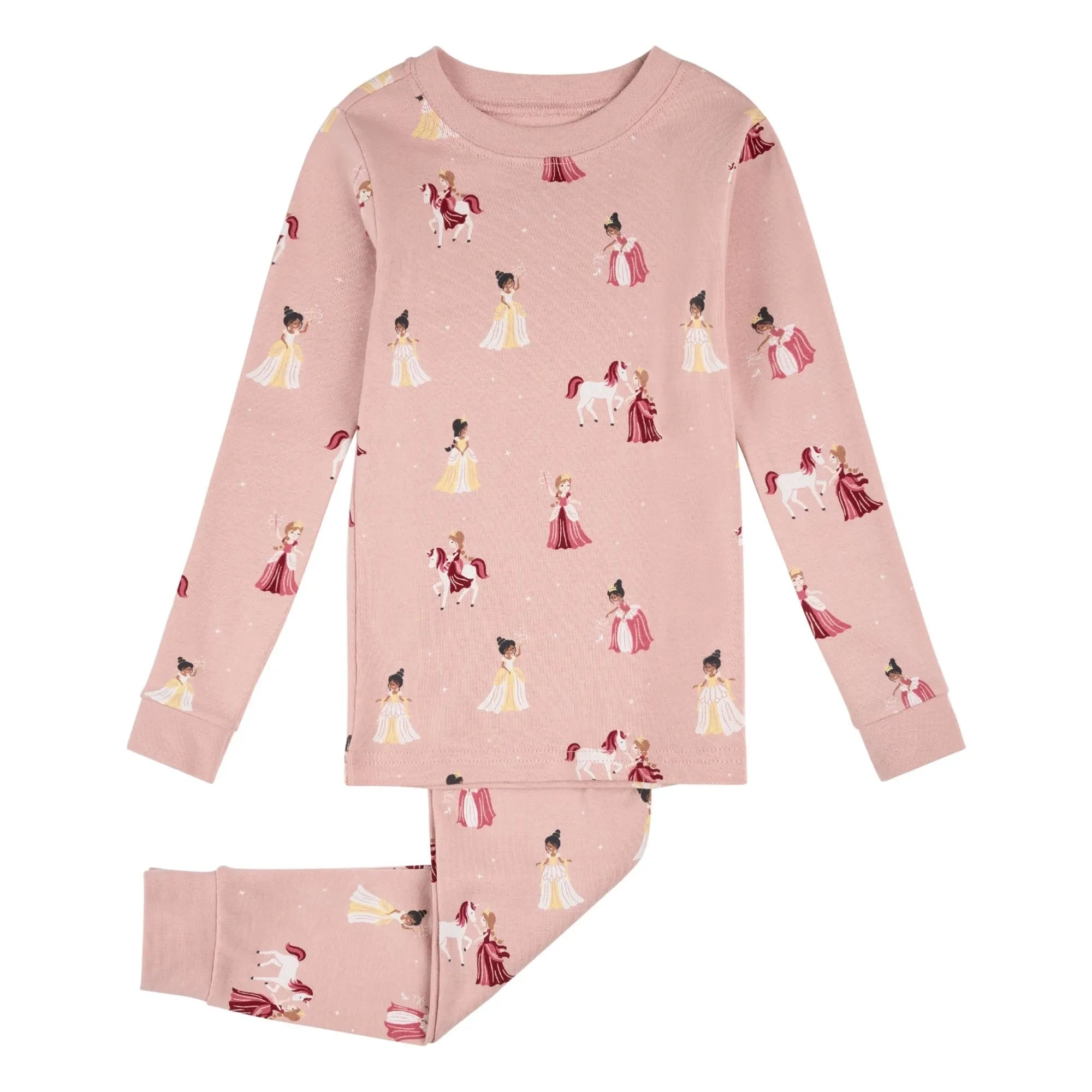Petit Lem - Pijama de princesa de algodón orgánico | Rosa
