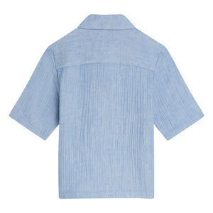 Scotch & Soda - Camisa tipo Polo Chambray | Azul Claro