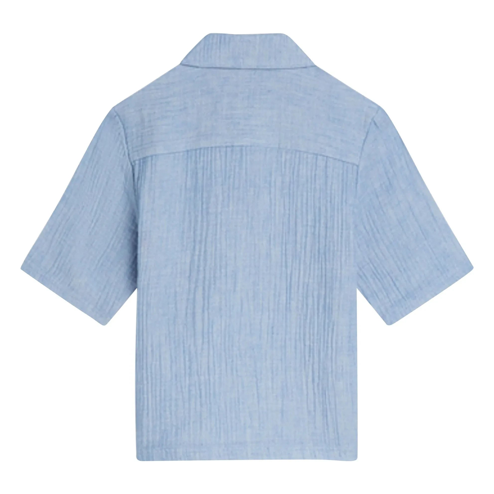 Scotch & Soda - Camisa tipo Polo Chambray | Azul Claro