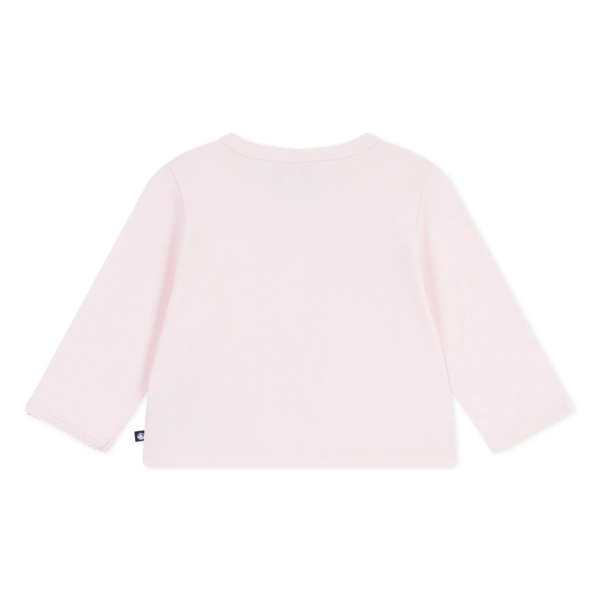 Petit Bateau - Chaleco liso | Rosa palo