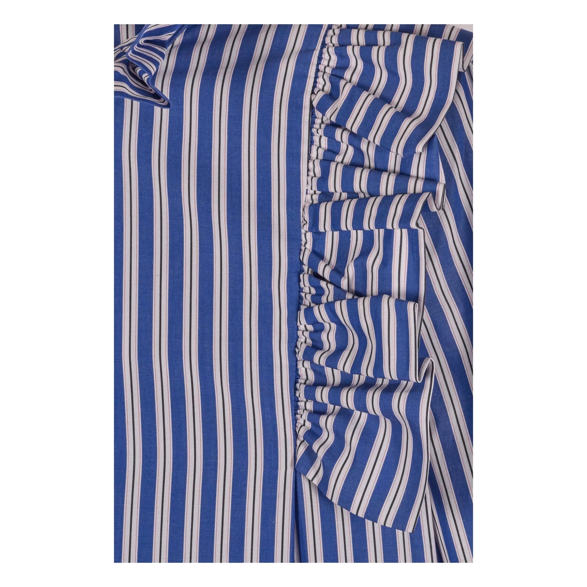 Maria de la Orden - Blusa de rayas de algodón Mizou | Azul