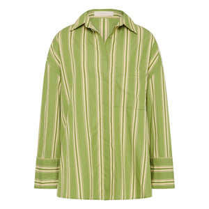 Faithfull the Brand - Camisa de rayas Clemente | Verde