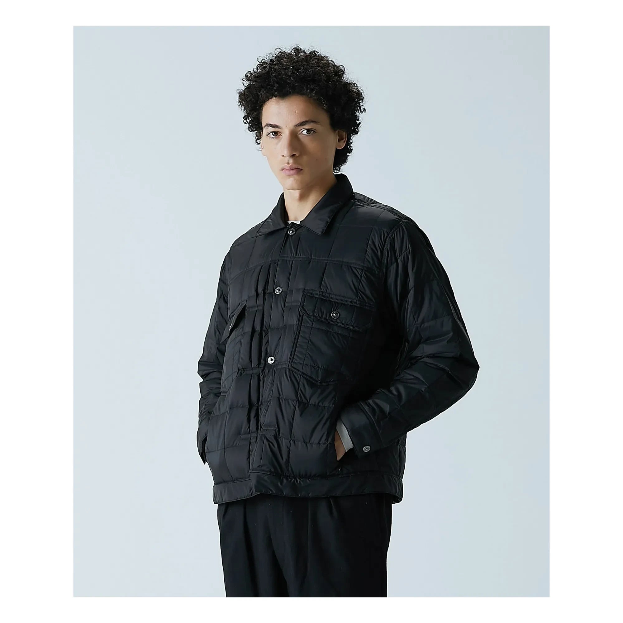Taion - Chaqueta de trabajo unisex acolchada | Negro