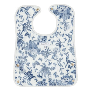 Tartine et Chocolat - Babero de lona Toile de Jouy | Azul marino