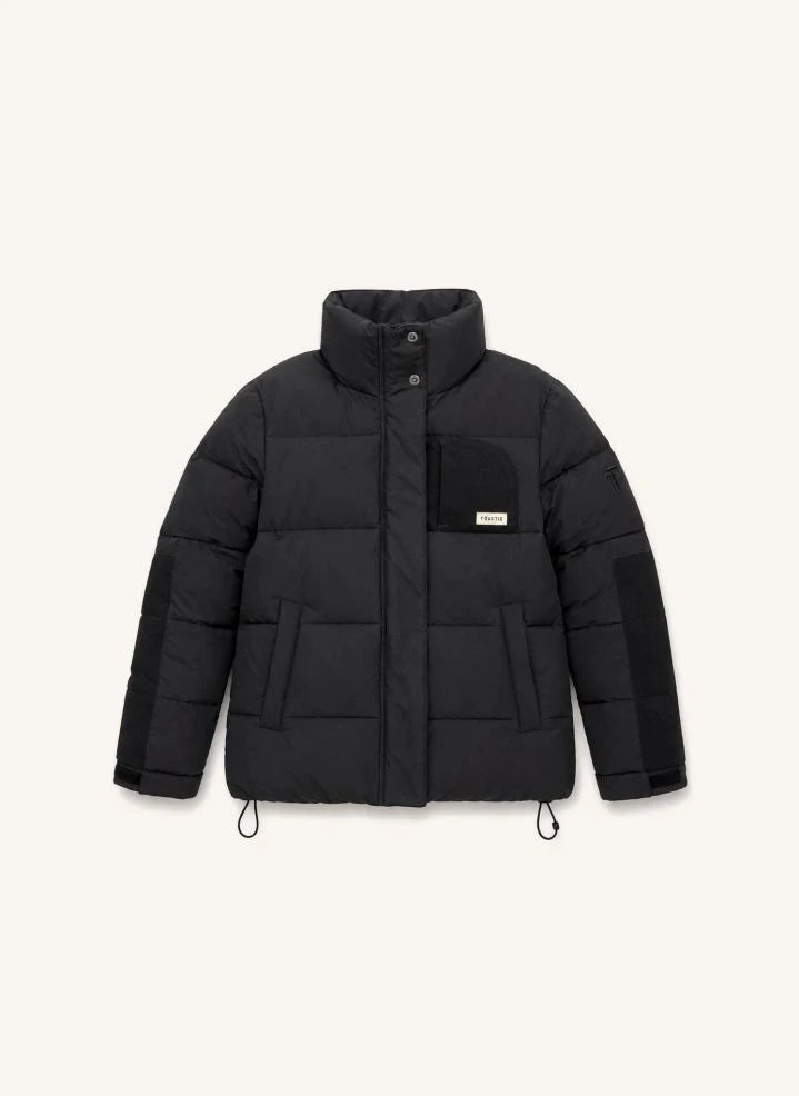 Töastie - Chaqueta acolchada Helix de fibra reciclada | Negra