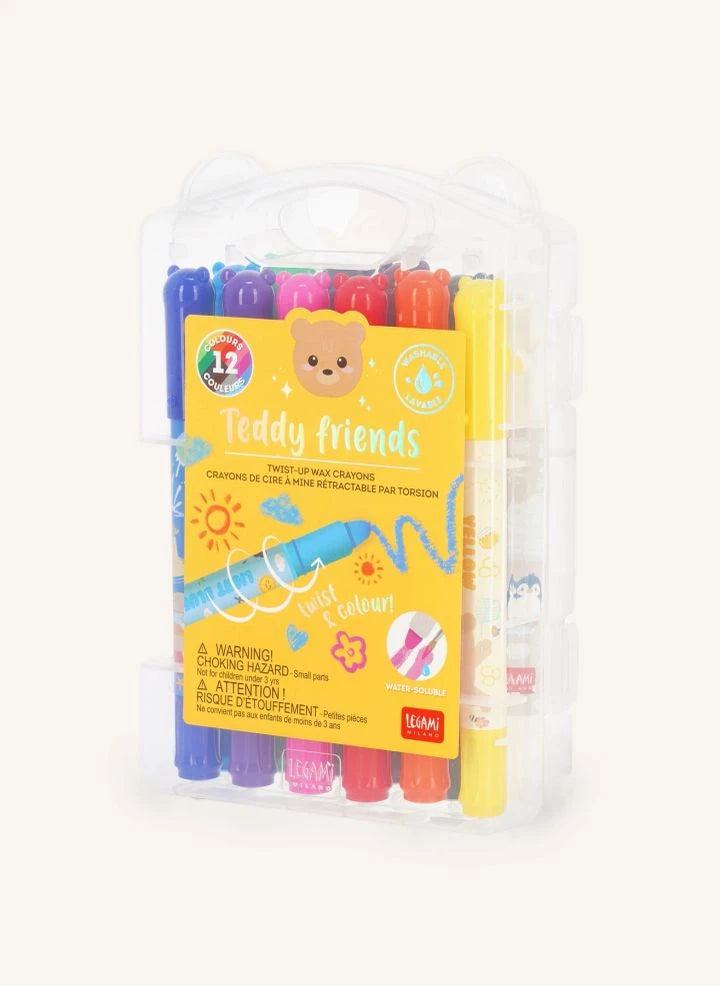 Legami - Set de 12 rotuladores Teddy Friends