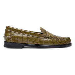 Augusta - Mocasín Zoe con dibujo de cocodrilo | Verde oliva
