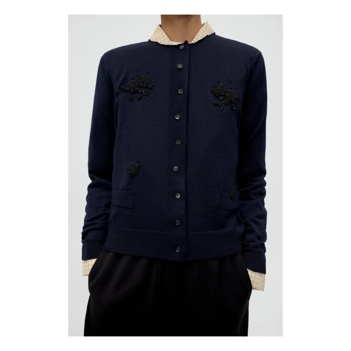 Cordera - Cárdigan de lana merino | Azul oscuro