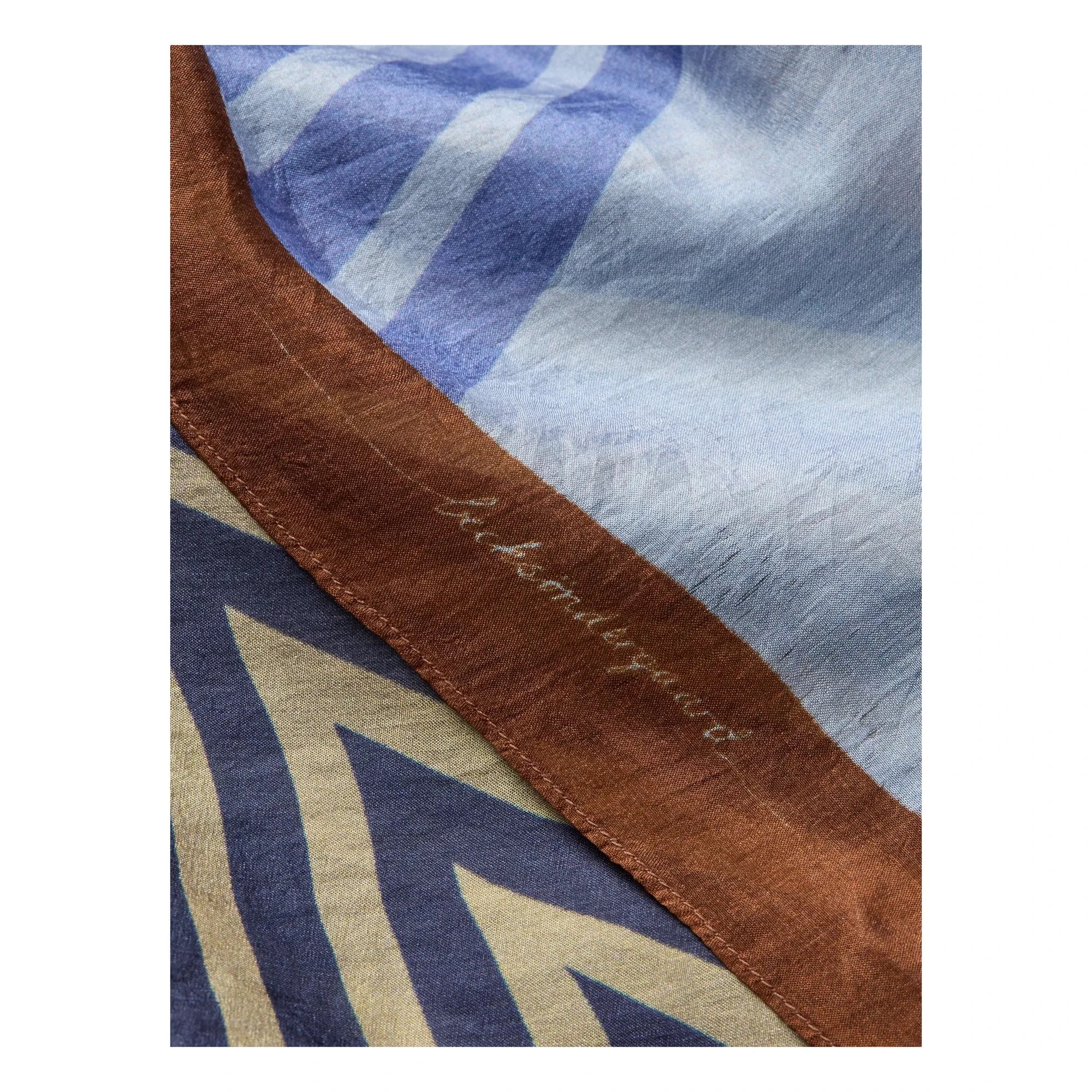 Becksöndergaard - Pañuelo de seda Graphilia Taby | Azul