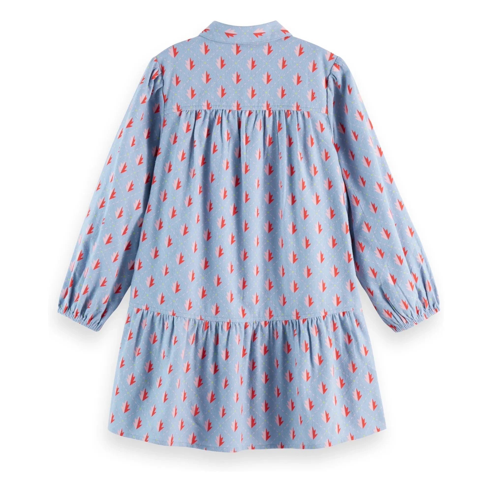 Scotch & Soda - Vestido de franela azul