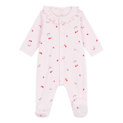 Petit Bateau - Pijama Dors Bien de Algodón Orgánico con Flores | Rosa