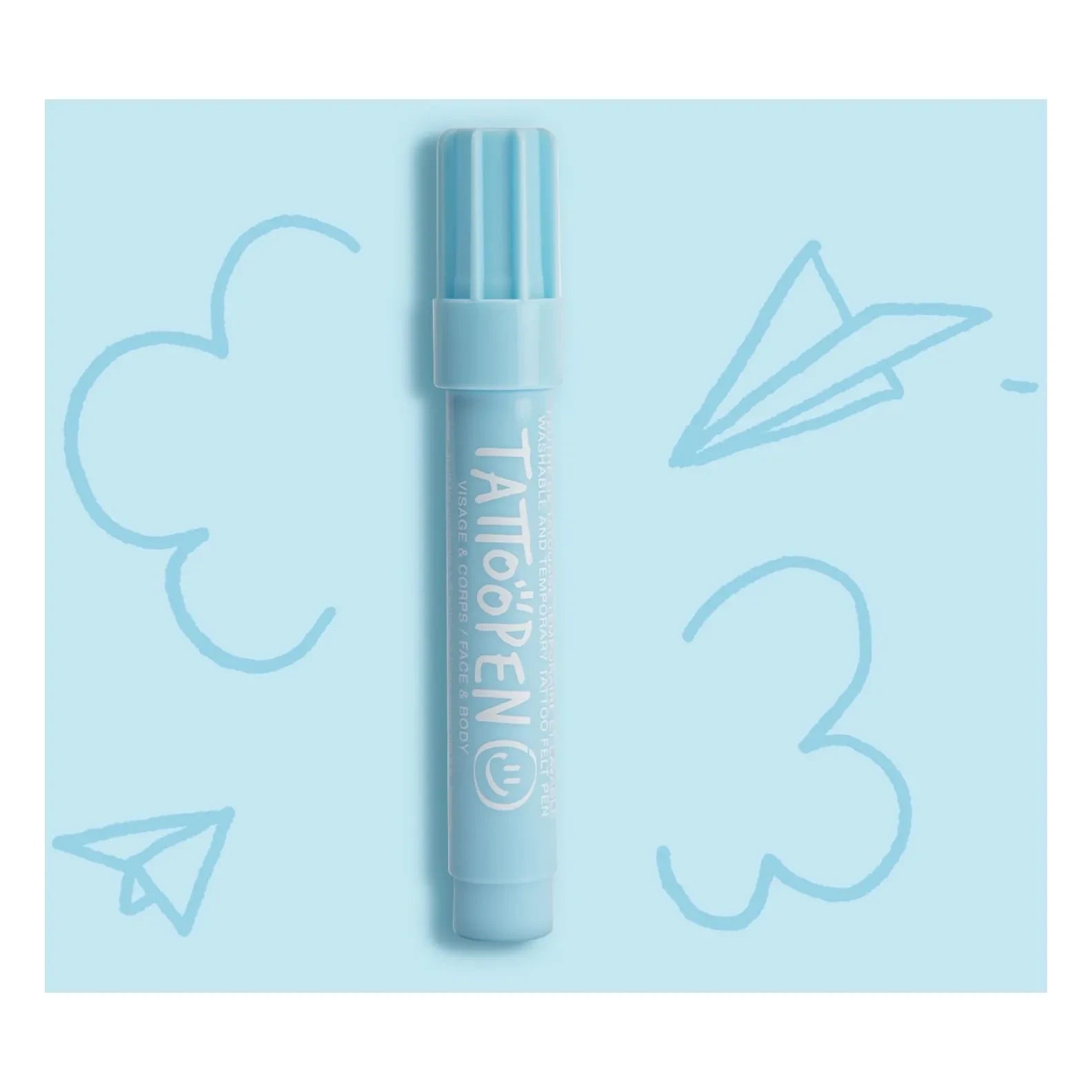 Nailmatic Kids - Bolígrafo de tatuaje | Azul claro