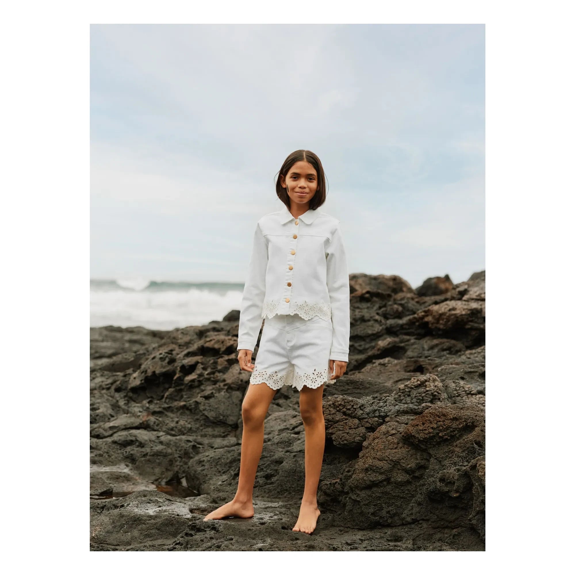 Molo - Adalyn Pantalones Cortos de Mezclilla | Blanco