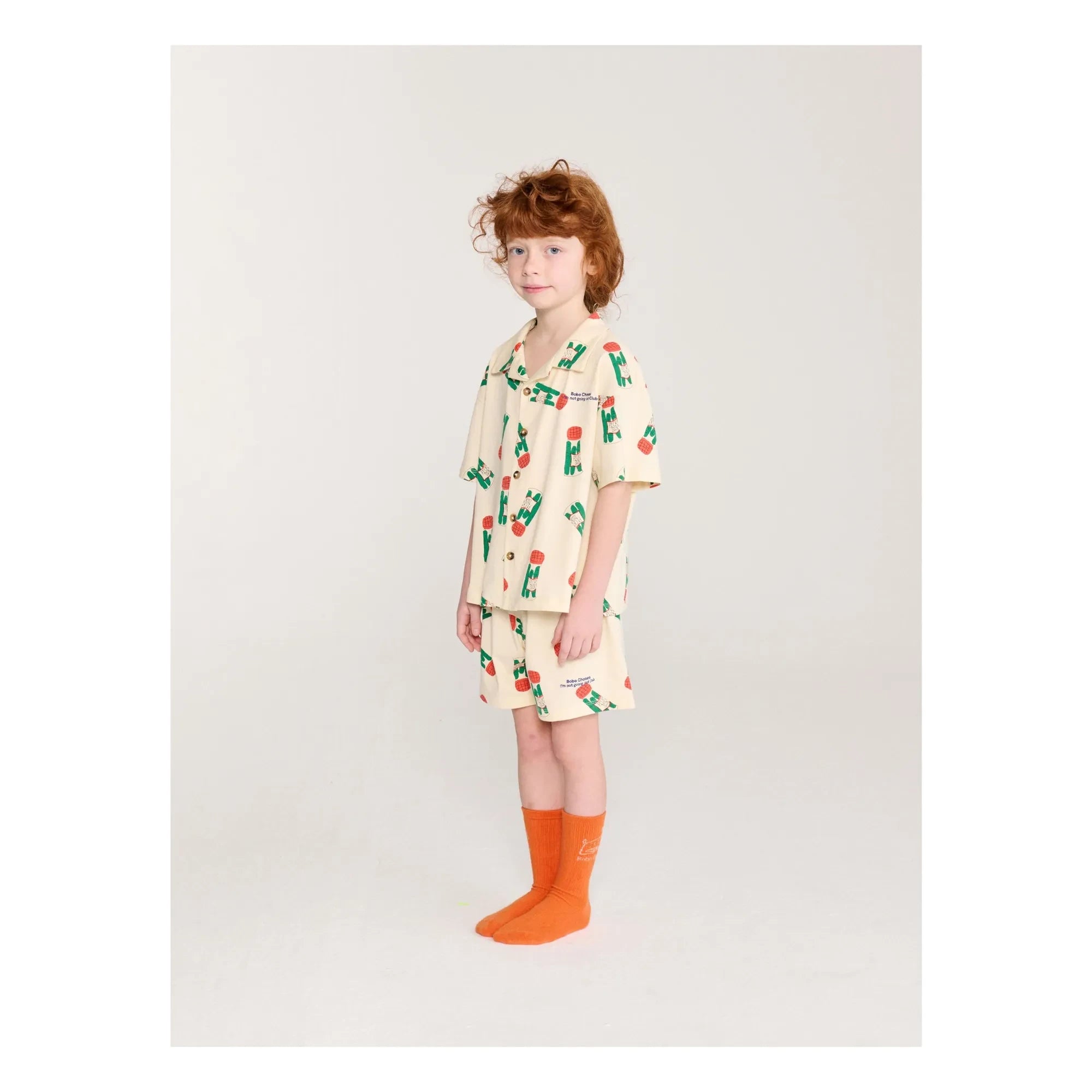 Bobo Choses - Conjunto de camisa y pantalón corto de algodón orgánico Pickles | Crudo