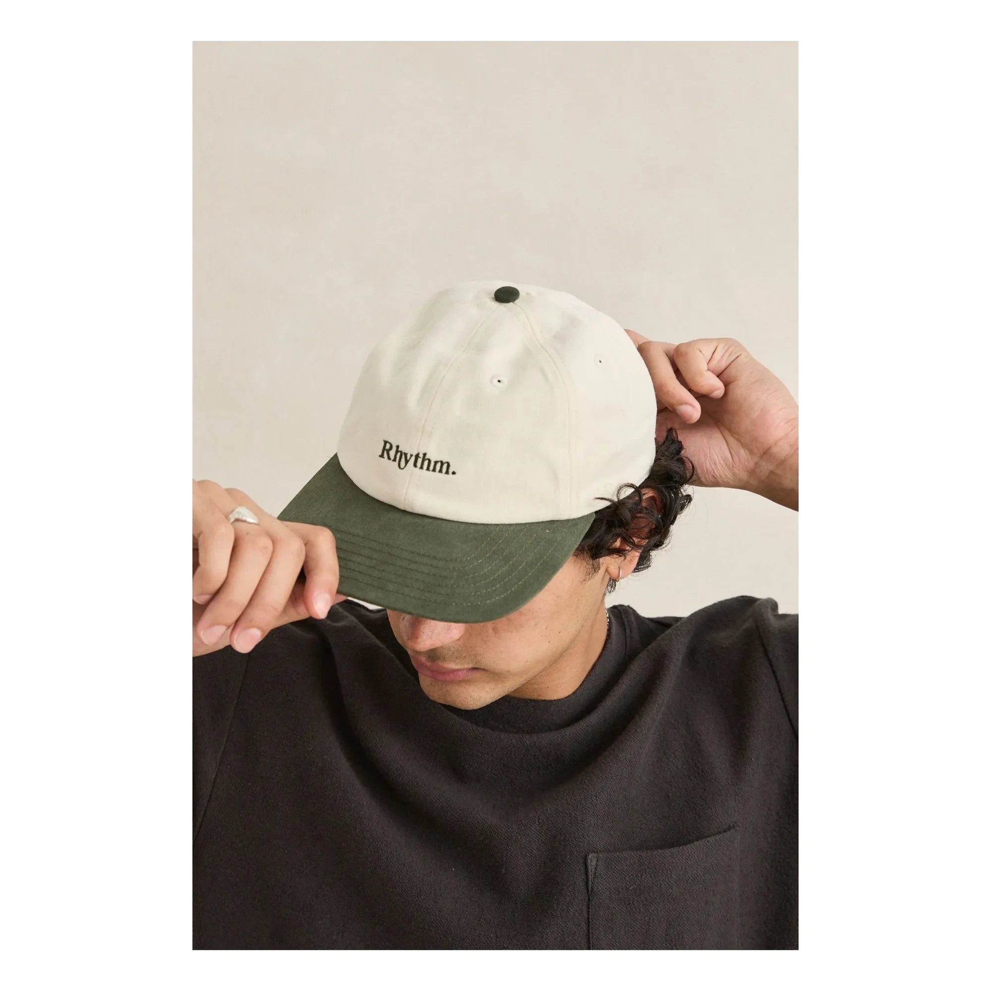 Rhythm - Gorra de gabardina cepillada | Crema