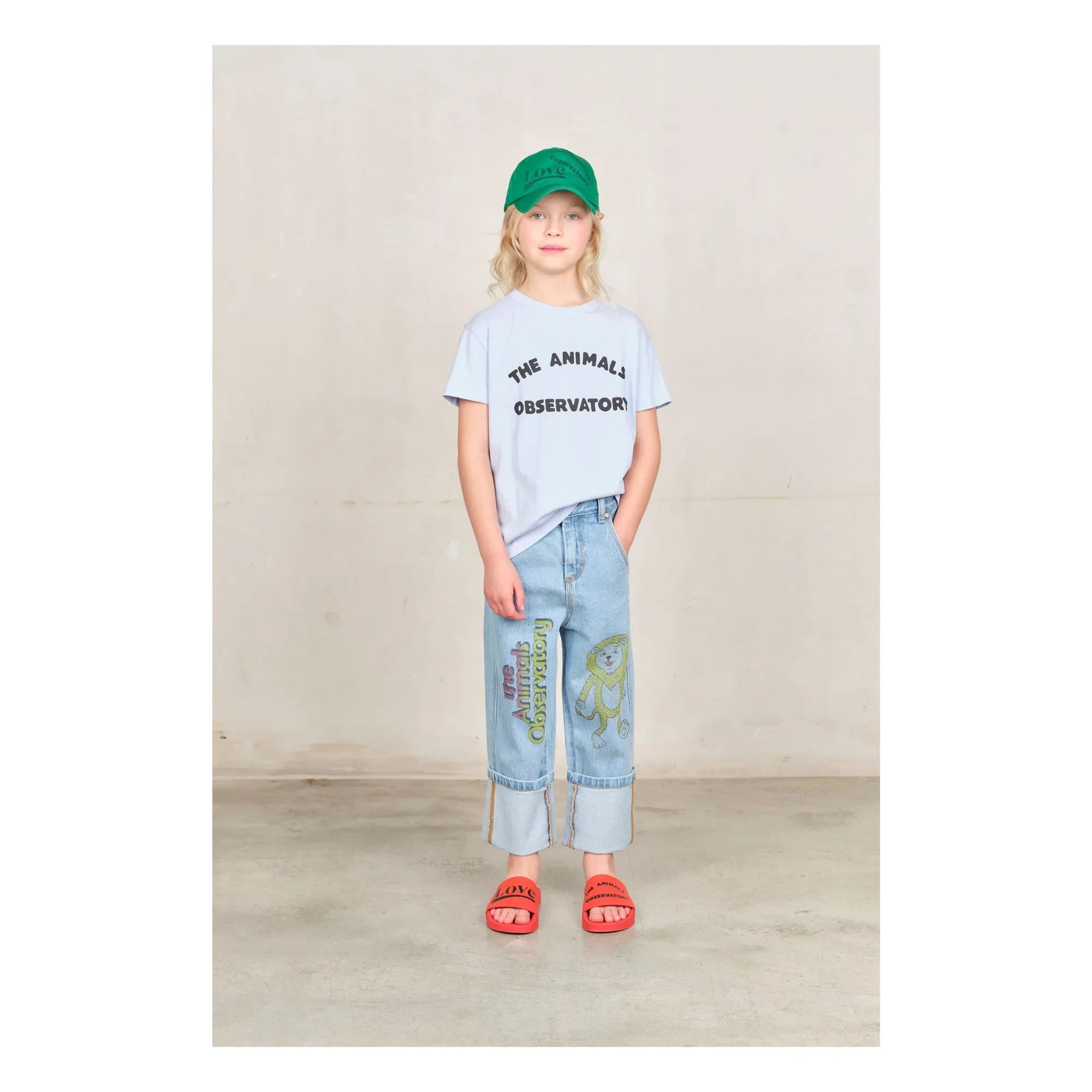 The Animals Observatory - Rooster Logo T-shirt | Açık Mavi