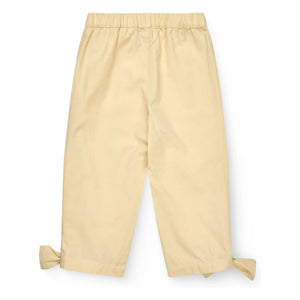 Copenhagen Colors - Pantalones anudados de algodón orgánico | Amarillo pálido