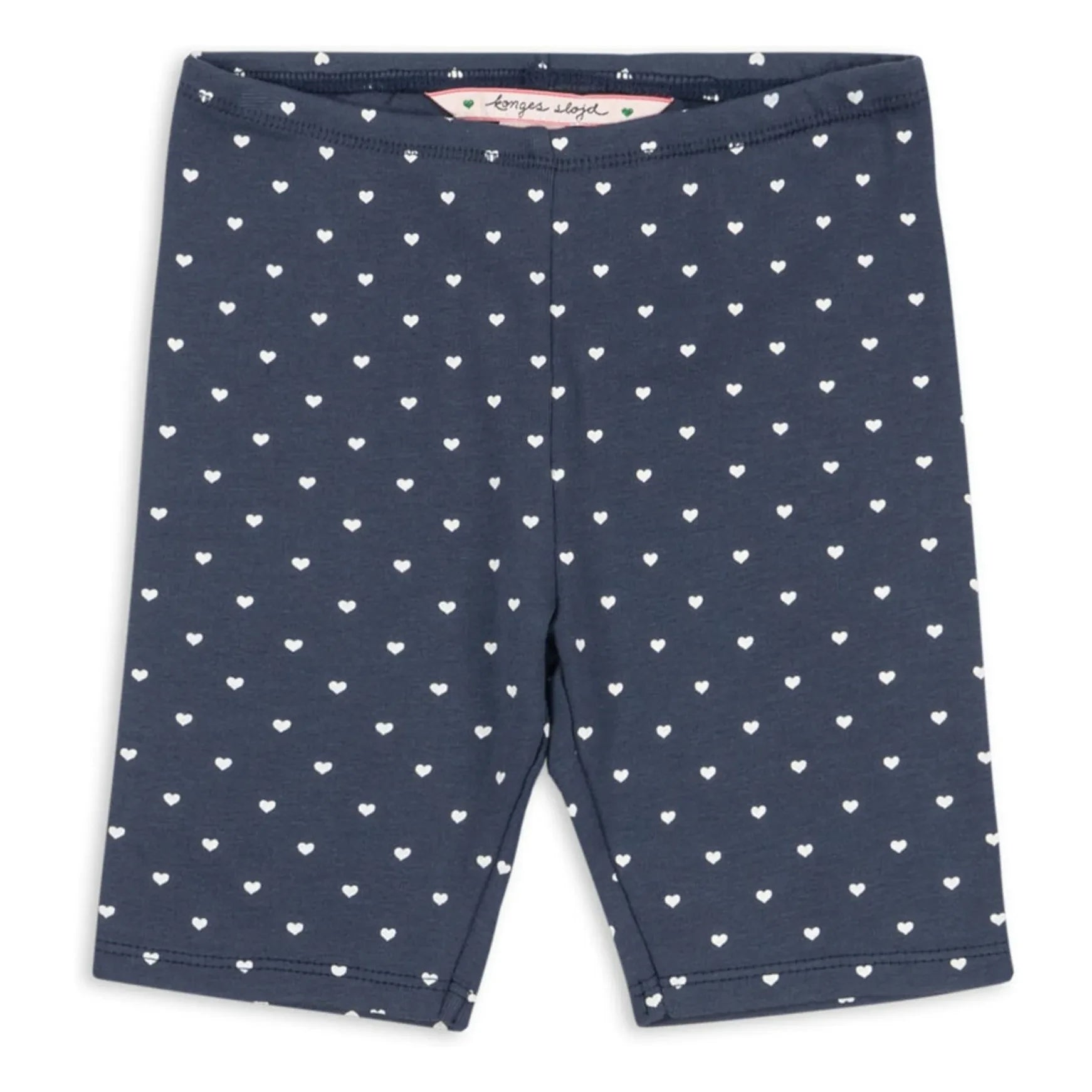 Konges Sløjd - Pantalones Cortos de Ciclismo de Algodón Orgánico con Puntos | Azul Oscuro