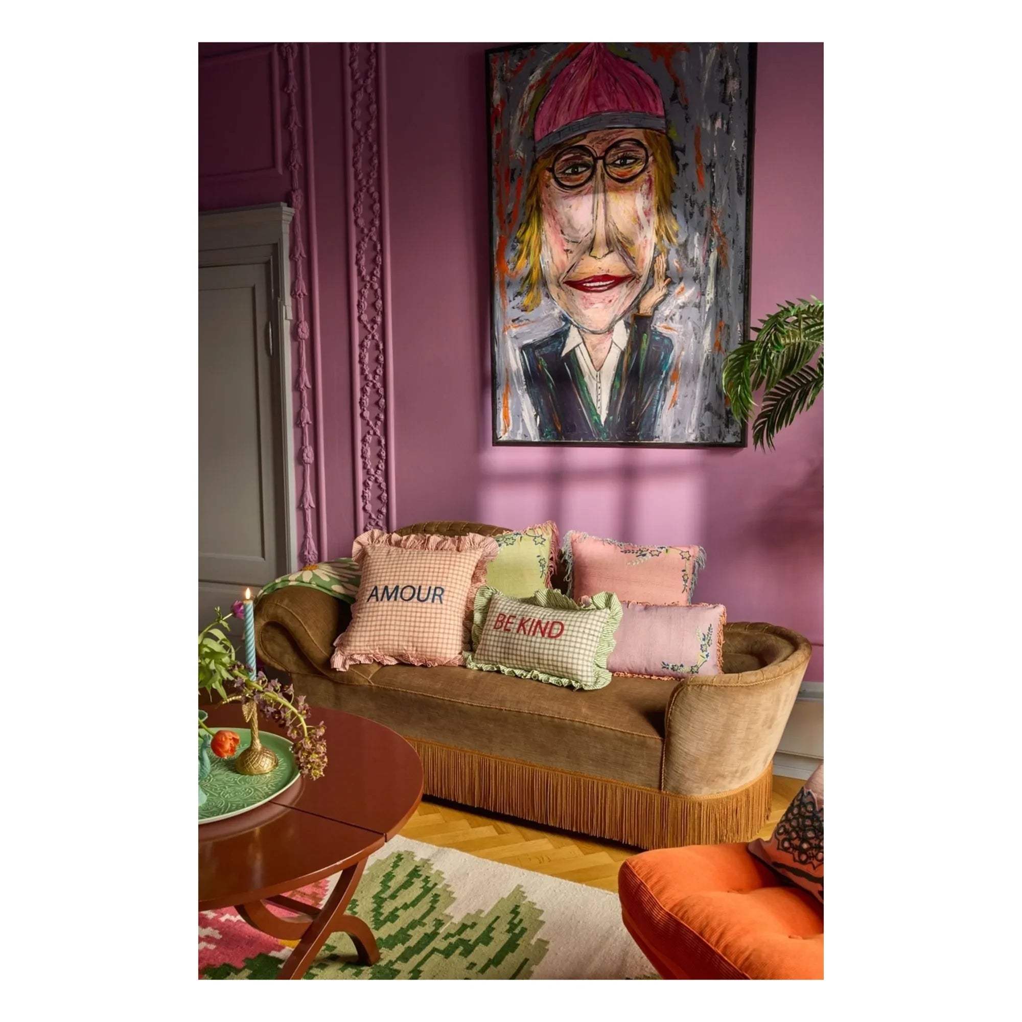 Almohada Rice - Be Kind | Verde