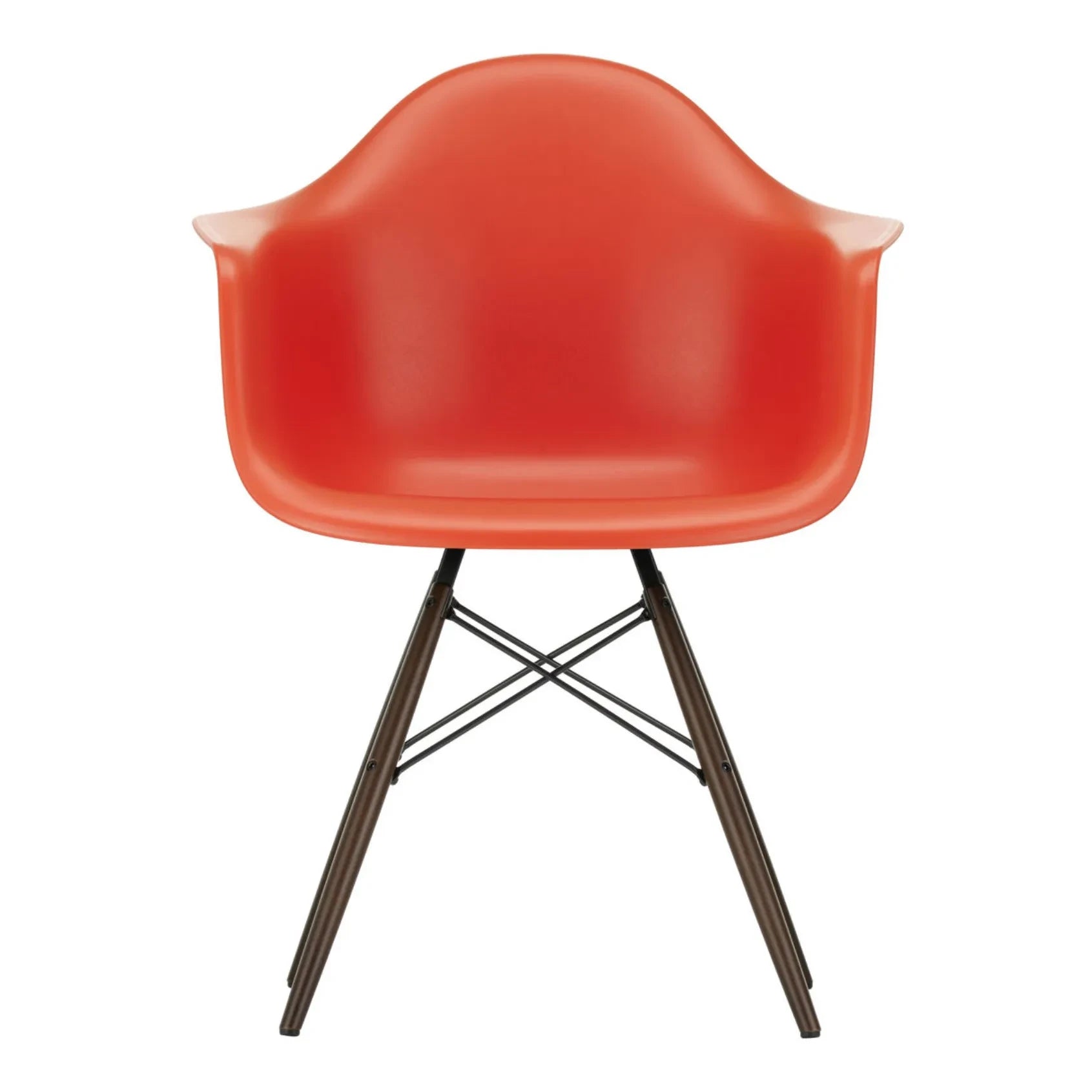 Vitra - Silla DAW - base de arce - Charles & Ray Eames | Rojo amapola
