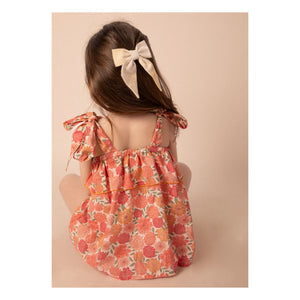 Loir - Blusa Castilla Flores de Algodón Orgánico | Coral