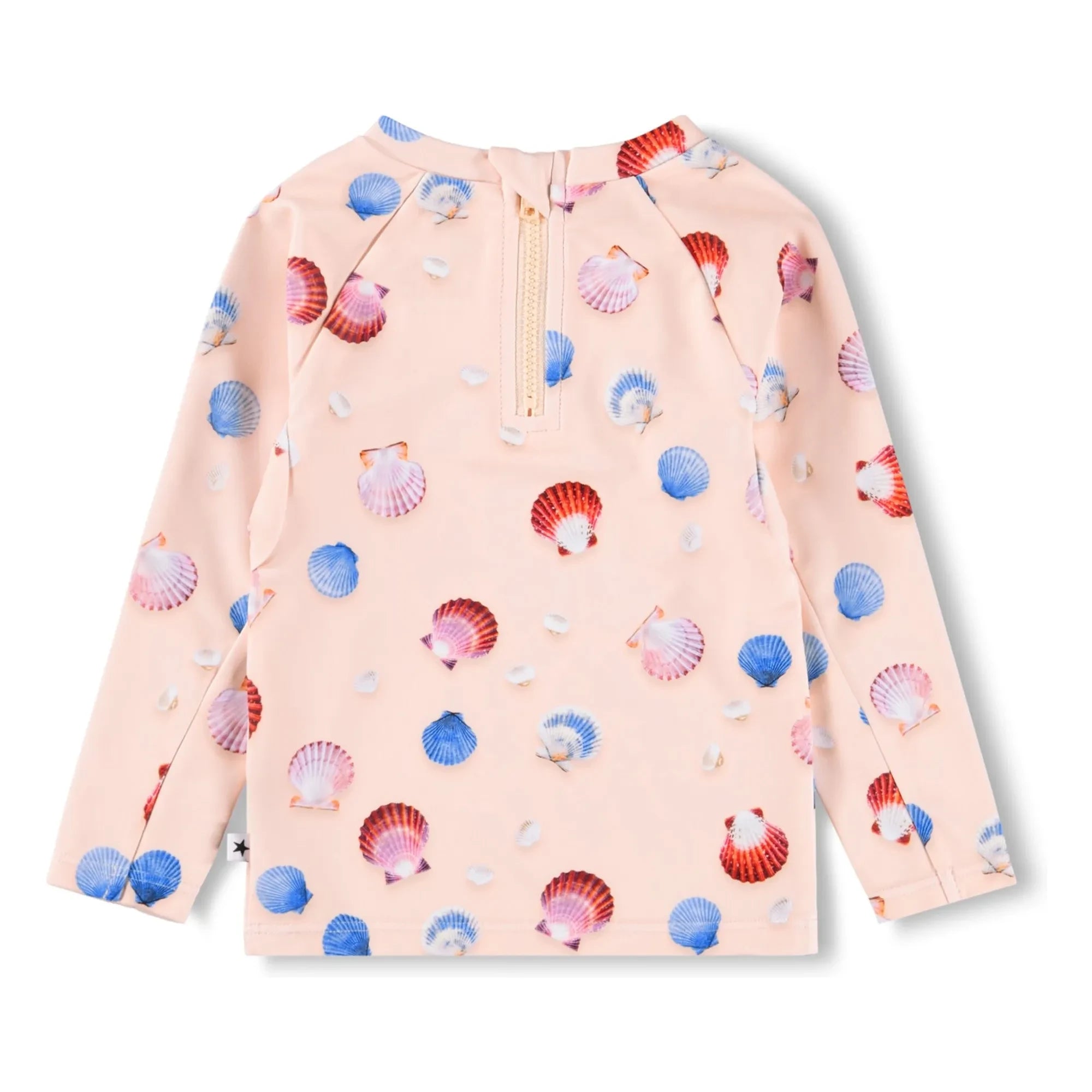 Molo - Camiseta Anti-UV Nemo Conchas Fibra Reciclada | Rosa Pálido