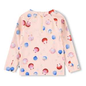 Molo - Camiseta Anti-UV Nemo Conchas Fibra Reciclada | Rosa Pálido