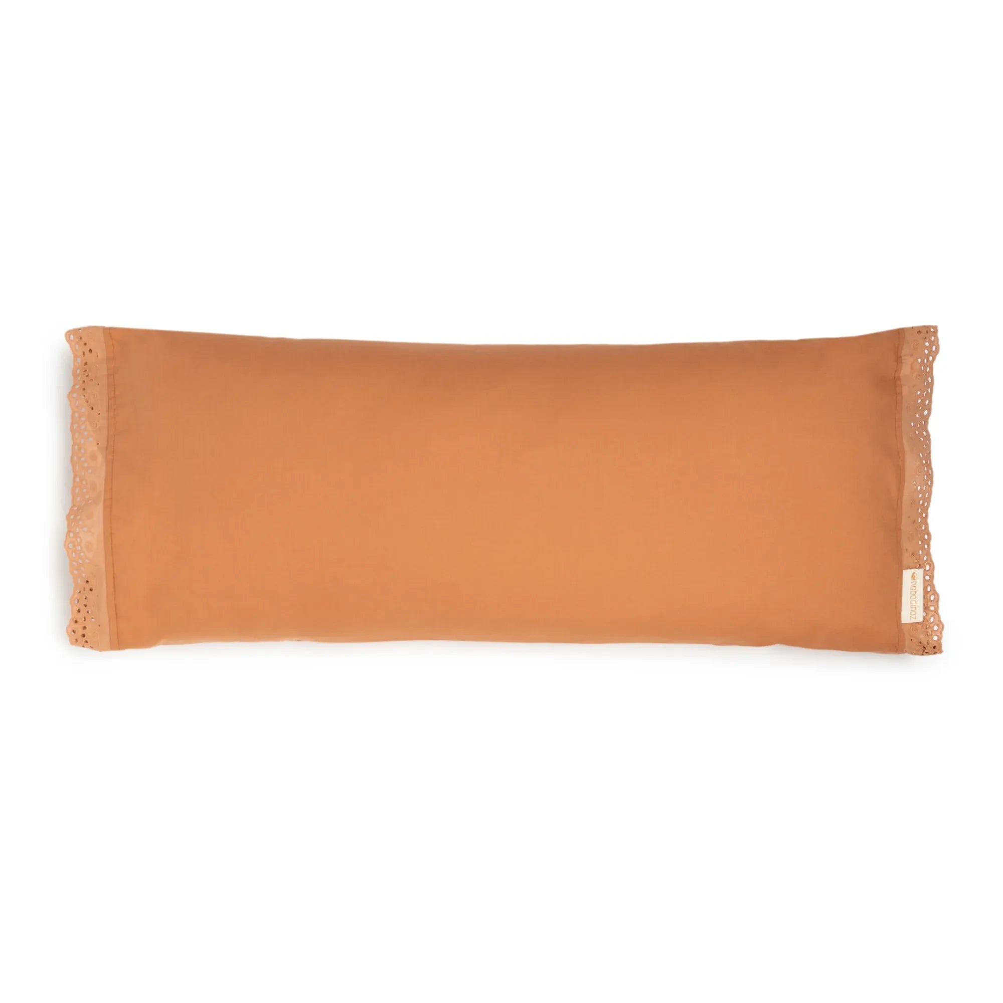 Nobodinoz - Cojín rectangular de algodón orgánico Vera | Terracota