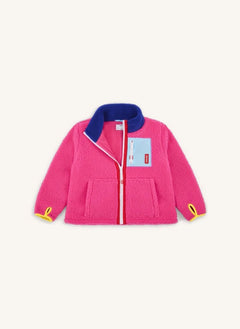 Hello Hossy - Chaqueta de Forro Polar con Cremallera | Fucsia