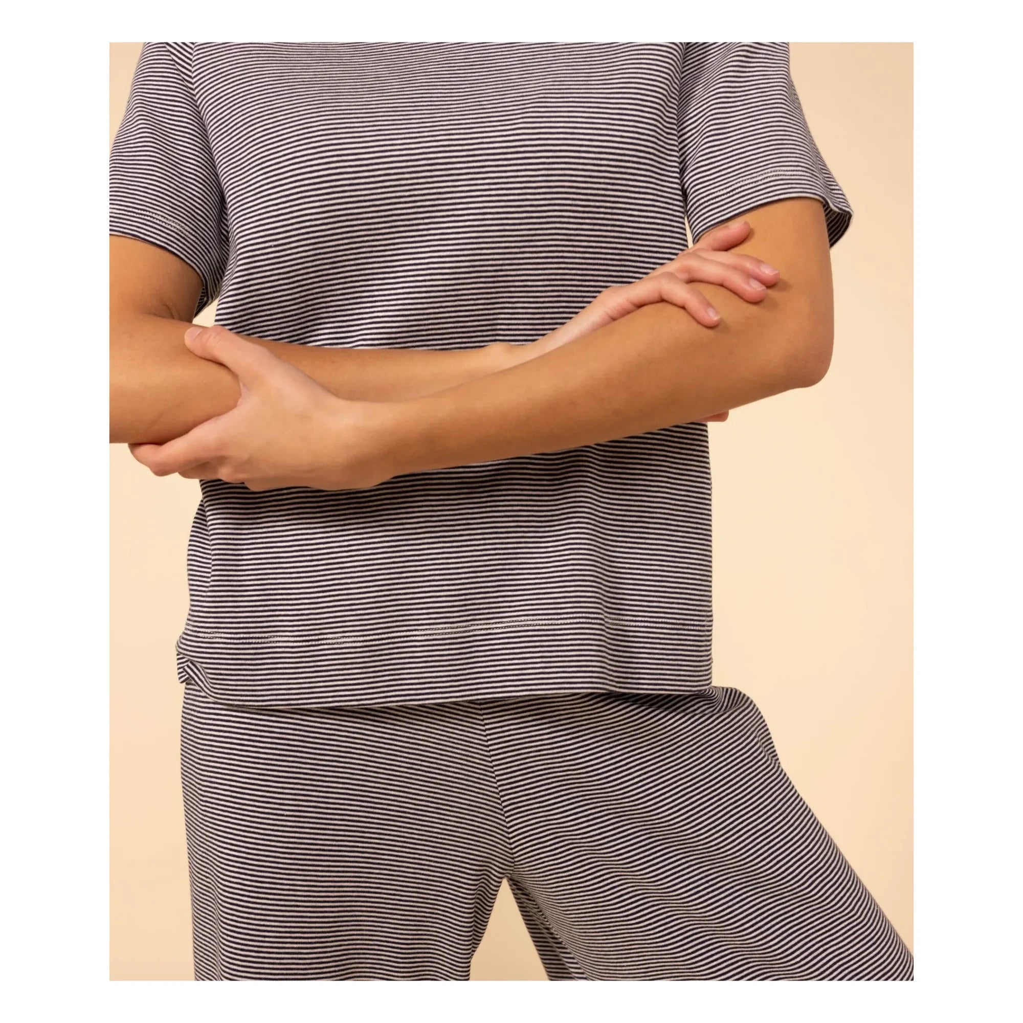 Petit Bateau - Conjunto de Pijama Milleraies - Colección Mujer | Azul marino