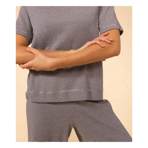 Petit Bateau - Conjunto de Pijama Milleraies - Colección Mujer | Azul marino