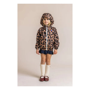 Flotte - Cortavientos impermeable Bastille Leopard de fibras recicladas | Marrón