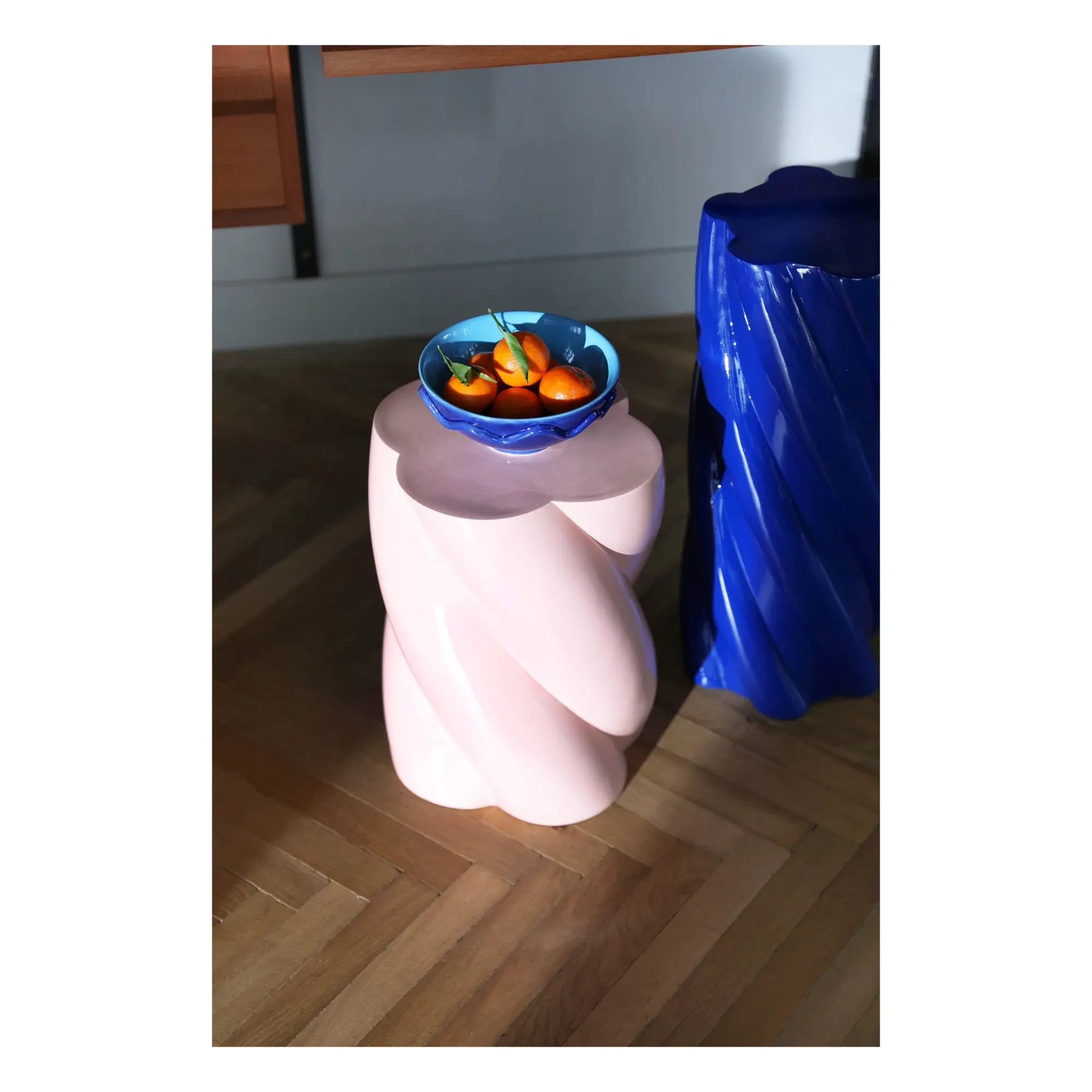 &Klevering - Mesa auxiliar Marshmallow | Rosa