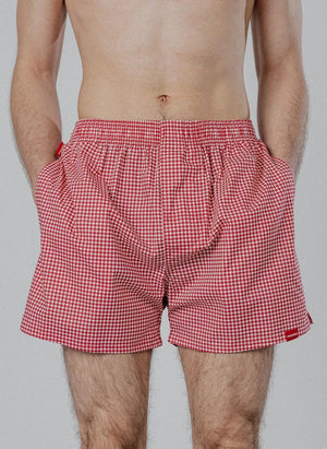 Pockies - Balıksırtı Boxer | Kırmızı
