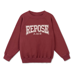 Repose AMS - Sudadera raglán de algodón orgánico | Burdeos