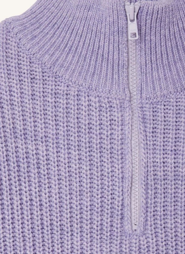 American Vintage - Jersey de lana y alpaca con cremallera Crashway | Lila