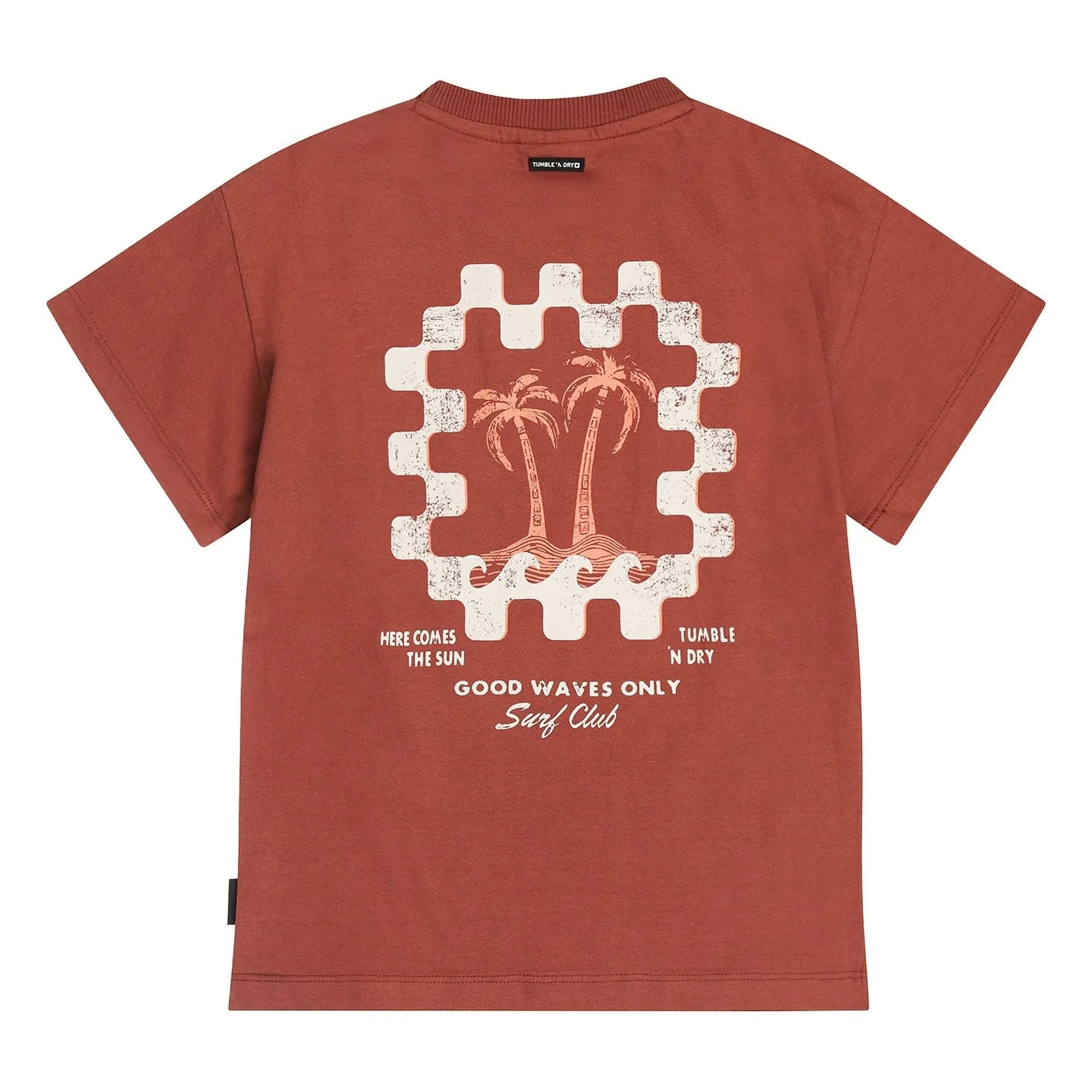 Tumble N'Dry - Camiseta oversize de algodón reciclado Port Douglas | Óxido