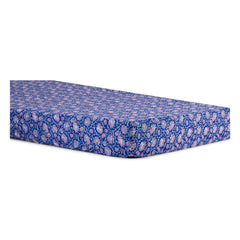 Louise Misha - Sábana ajustable de algodón orgánico Nicole | Azul Oscuro