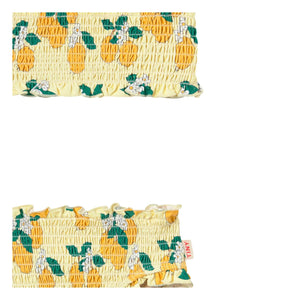 Tinycottons - Bañador Fruncido Naranja | Amarillo