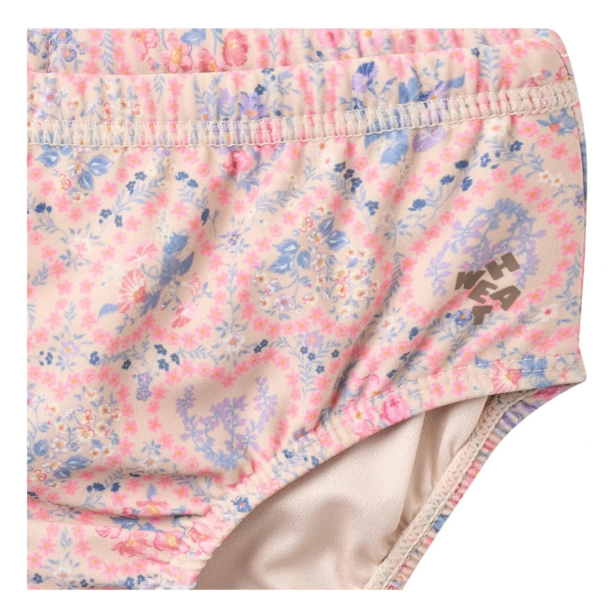 Wheat - Cilia Fleurie Traje de Baño de Bebé de Fibra Reciclada | Rosa Claro