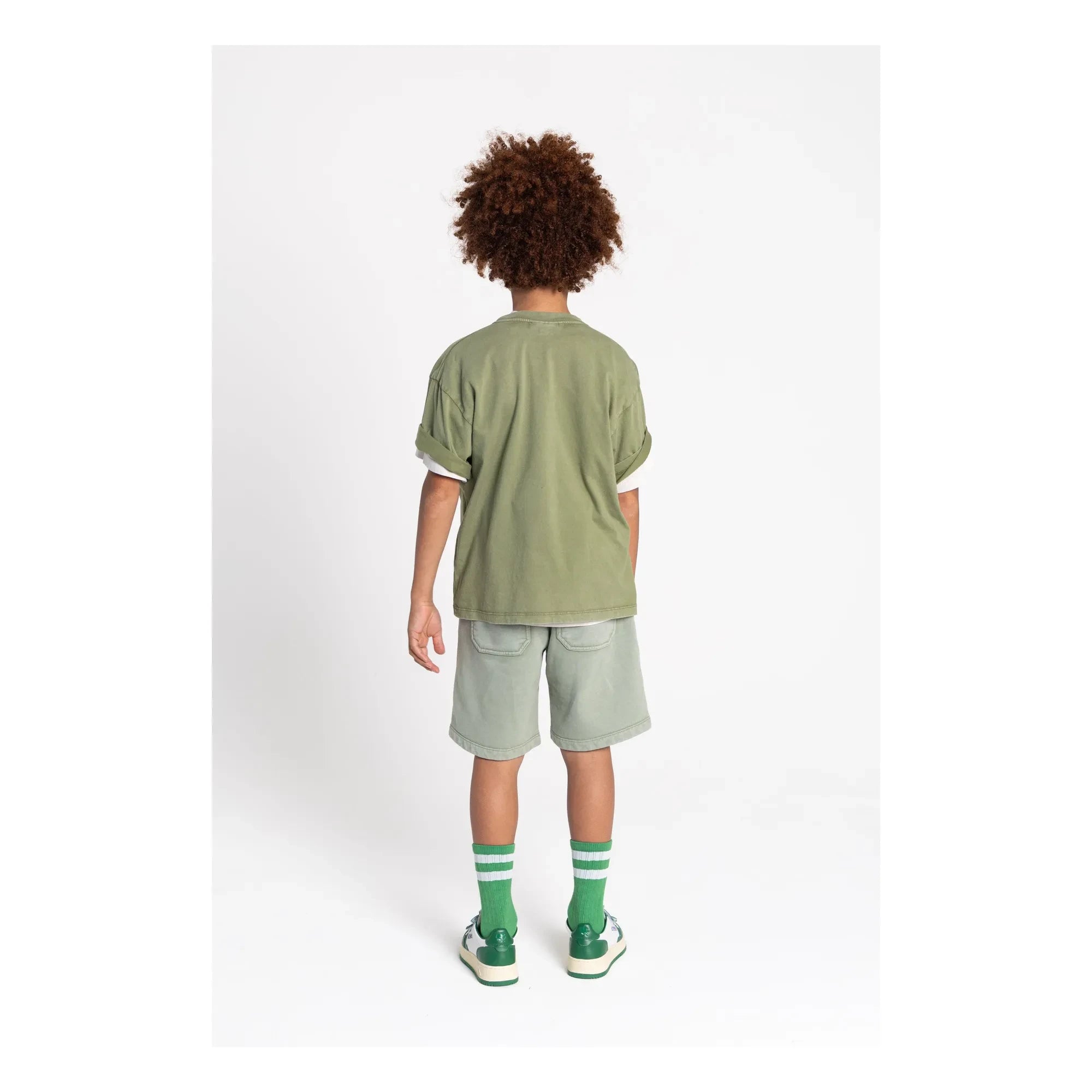 Smallable Kid - Milo Shorts de algodón orgánico | Caqui claro
